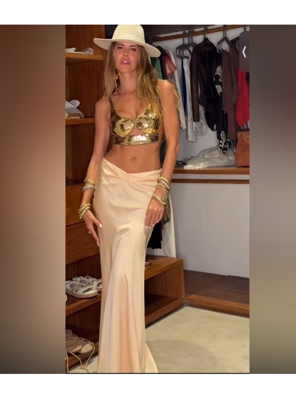 Zara x Kate Moss Long Pleated skirt